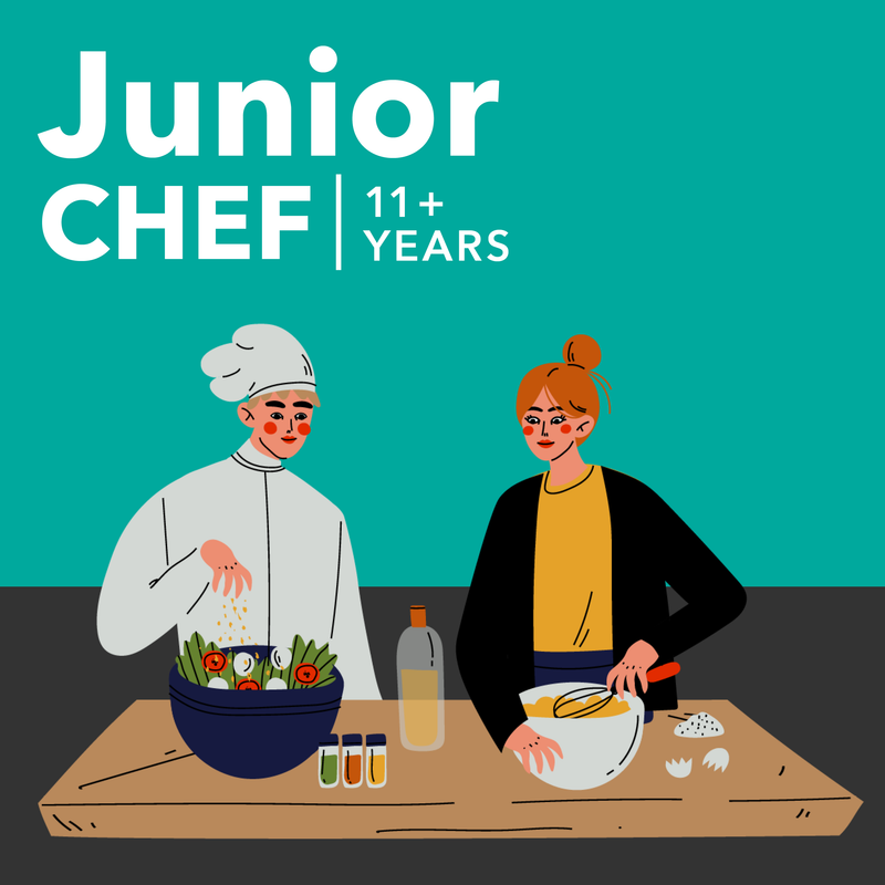 Junior Chef | 11+ years | Tuesday 16th July 2024 (1pm-3.30pm)
